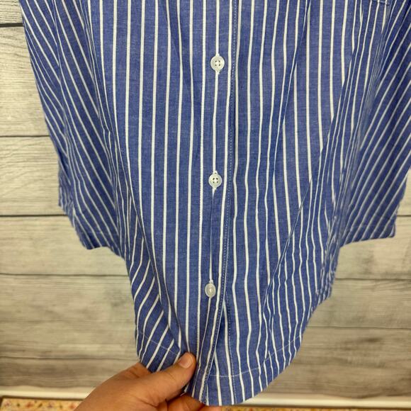 Old Navy Plus Size Blue & White Stripe 2 Piece Shorts Pajama Set Size 4X - Picture 4 of 11